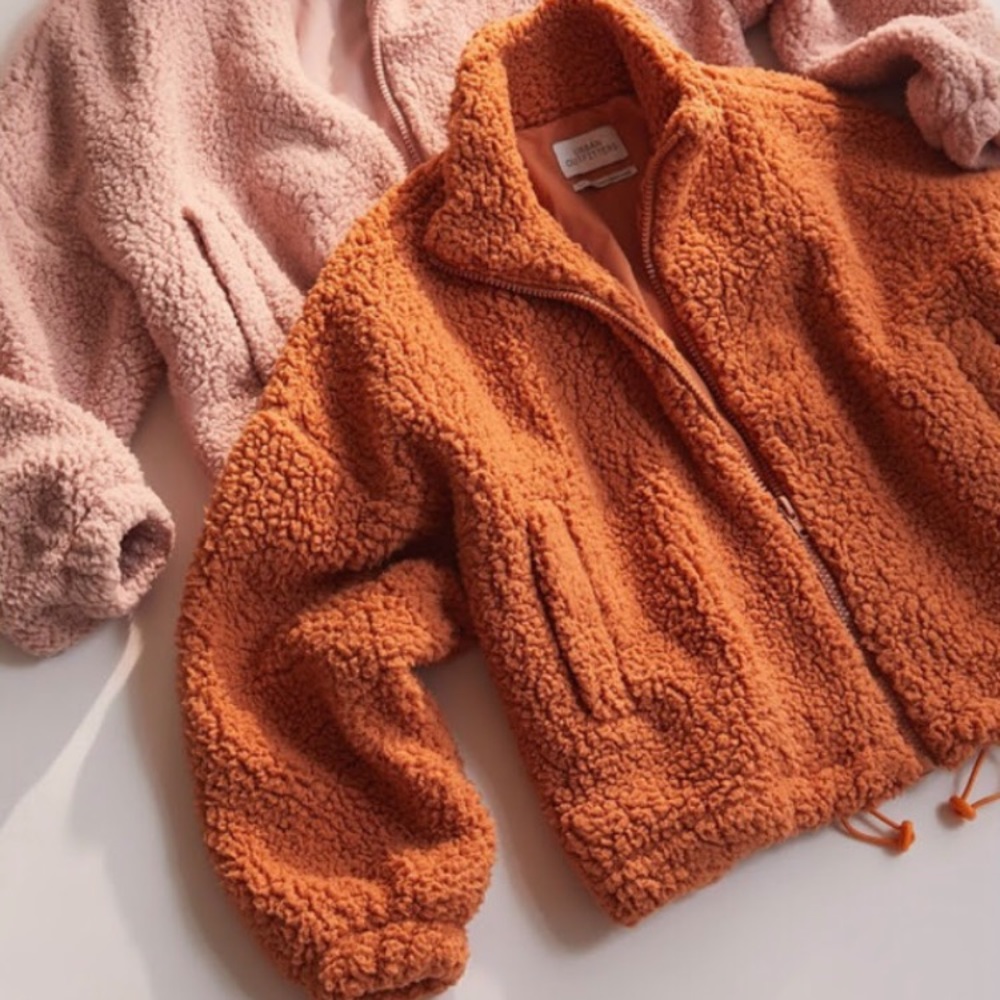 Orange/Rust color Urban Outfitter cropped jacket!